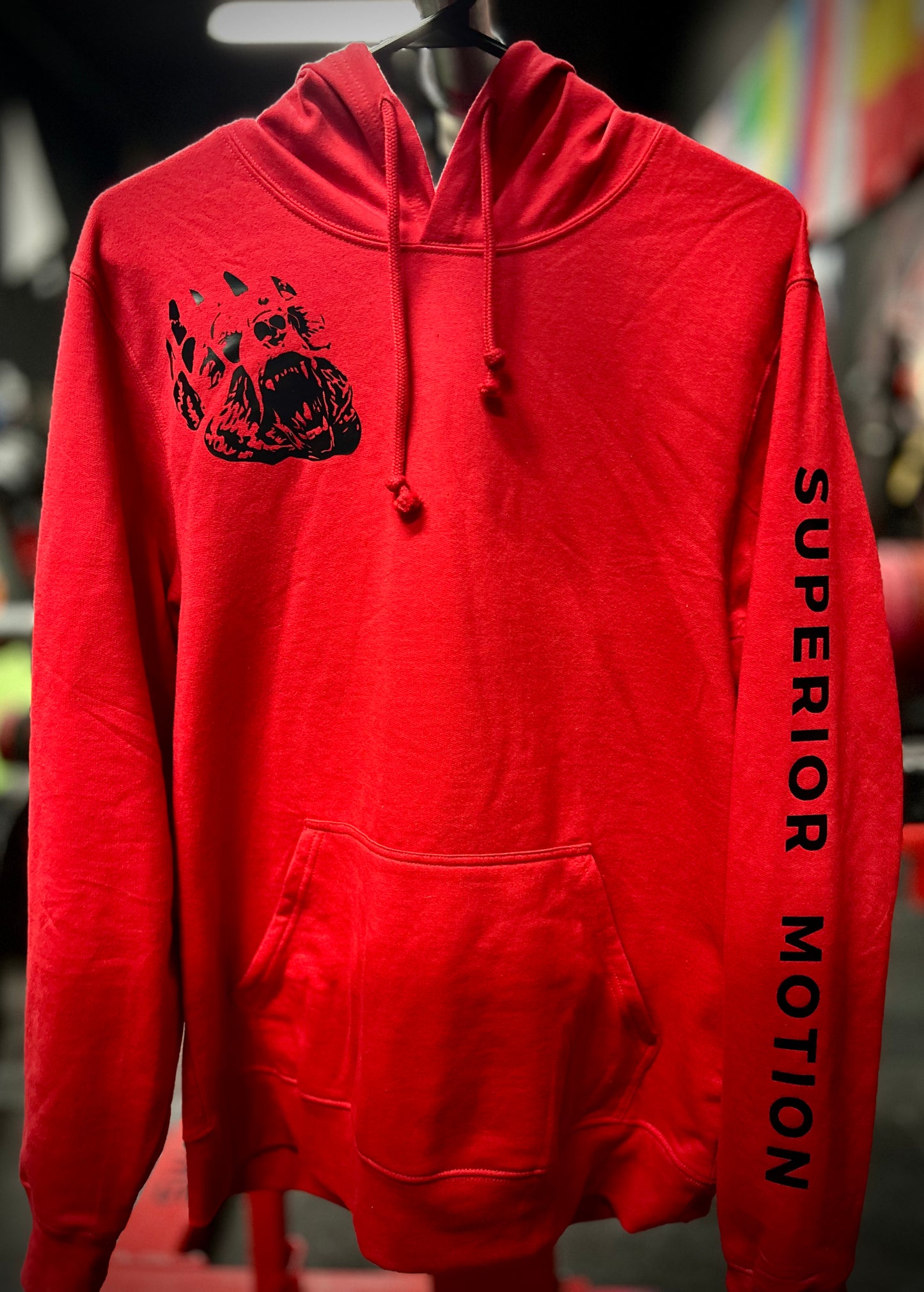Bear the Grind Hoodie - Red/Black