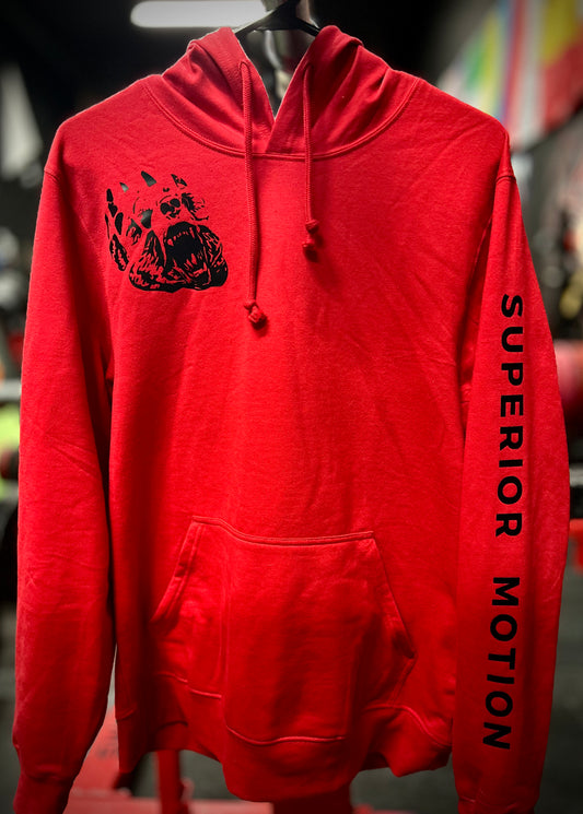 Bear the Grind Hoodie - Red/Black