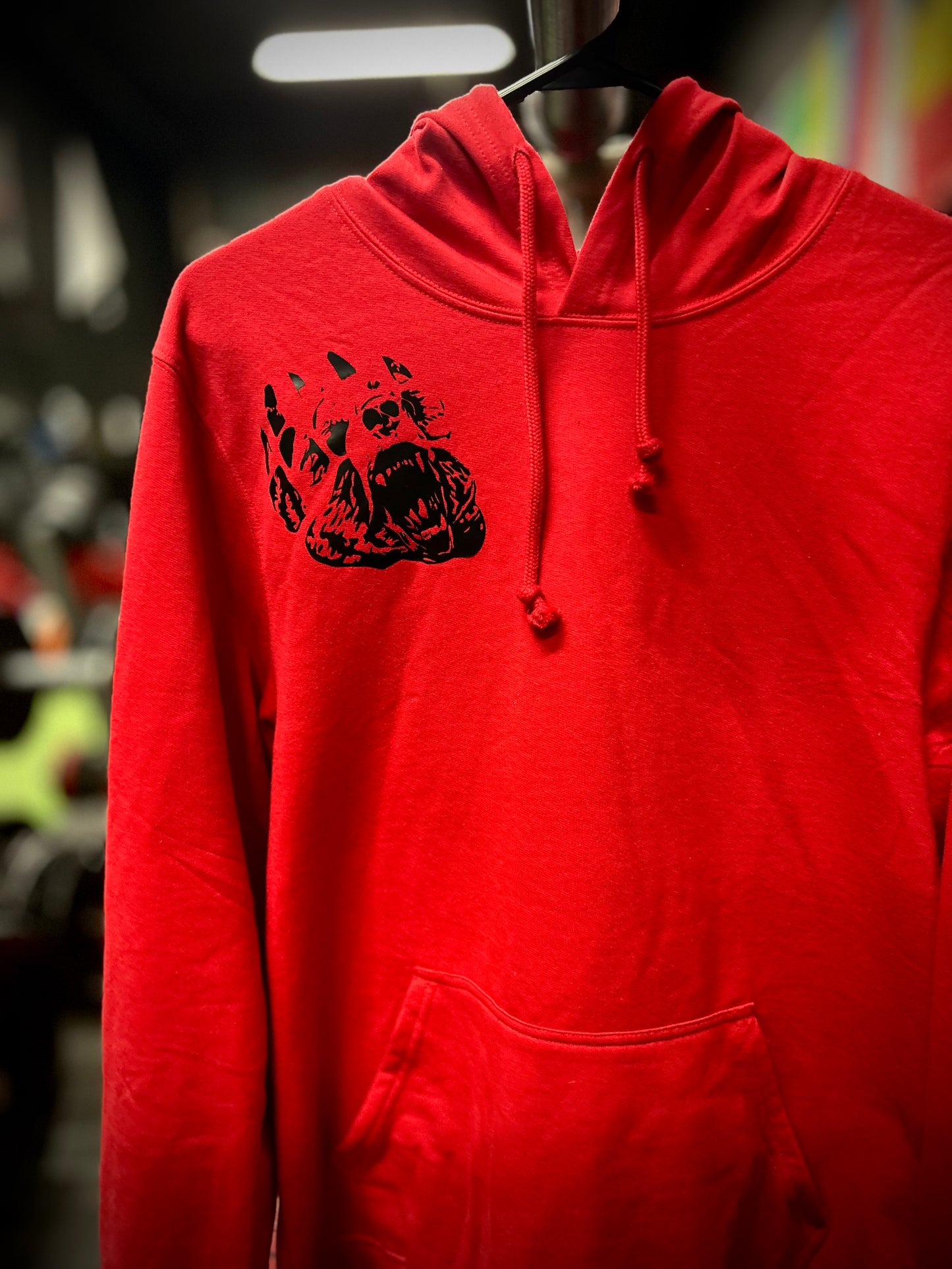 Bear the Grind Hoodie - Red/Black