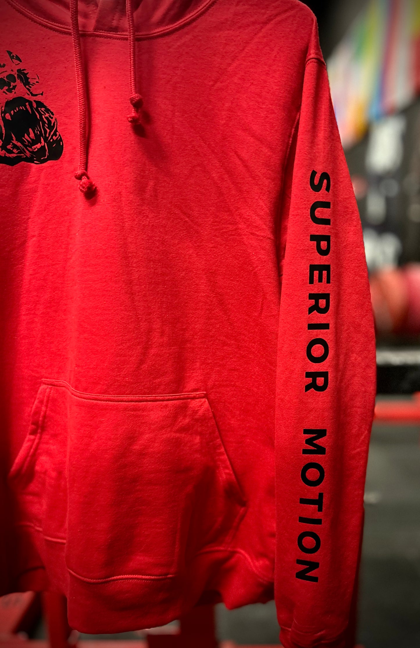 Bear the Grind Hoodie - Red/Black